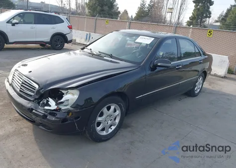 2002 Mercedes-Benz S 500 из США, поврежденный, VIN WDBNG75JX2A239708